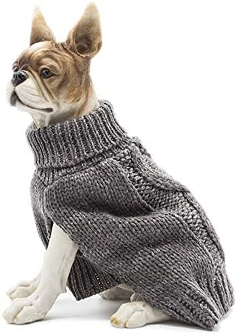 Apetian Dog Sweater Cold Weather Coats Winter Dog Apparel Dog Knitwear Clothing (M, Sh004-Green) Animals & Pet Supplies > Pet Supplies > Dog Supplies > Dog Apparel Apetian SH006-Light Grey S 