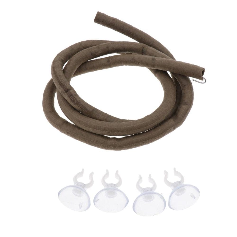 100Cm/3.2Ft Animal Vine - Twistable, Bendable Branch - Creates Natural-Looking Habitat for Reptile and Amphibian-Décor & Climbing Toy for Chameleons, Frogs, Geckos, S - 4 Suction Cups Animals & Pet Supplies > Pet Supplies > Small Animal Supplies > Small Animal Habitat Accessories perfk   