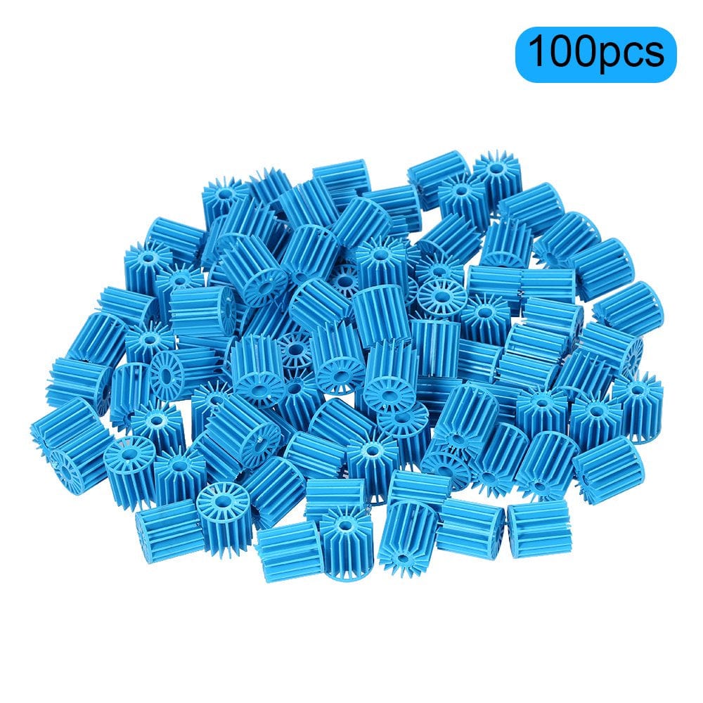 100Pcs 15*16Mm Bio Balls Aquarium Fish Tank Pond Filter Biological Filtration Media Blue Animals & Pet Supplies > Pet Supplies > Fish Supplies > Aquarium Filters Anself   