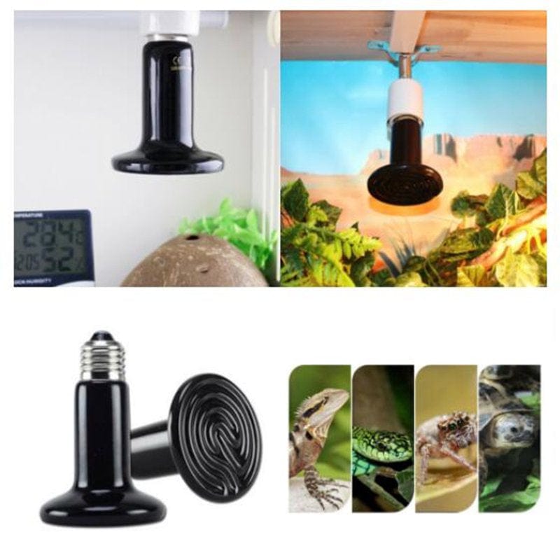 100W/150W 2 Pack Infrared Ceramic Heat Emitter Reptile Heat Lamp Bulb No Light Emitting Brooder Coop Heater for Amphibian Pet and Incubating Chicken Animals & Pet Supplies > Pet Supplies > Reptile & Amphibian Supplies > Reptile & Amphibian Habitat Heating & Lighting Cabina Home   