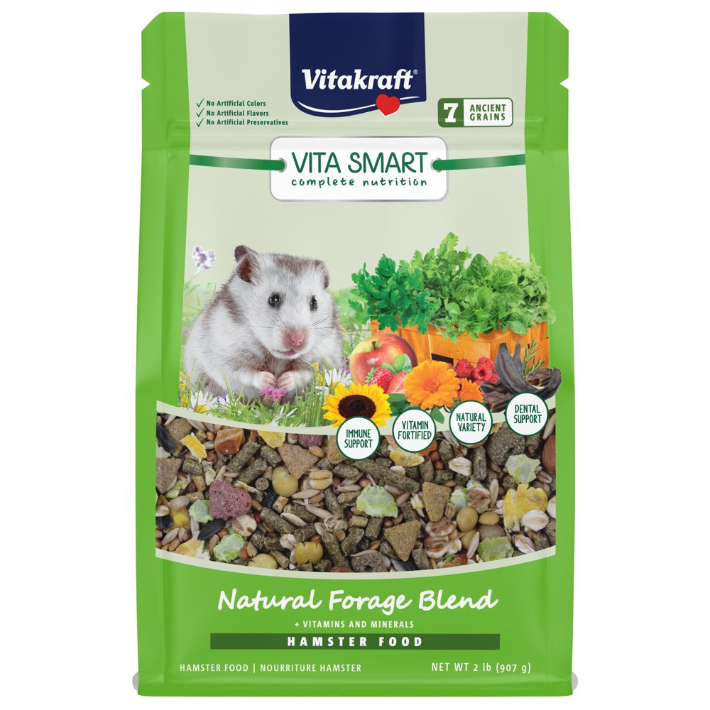 Vitakraft Vita Smart Hamster Food - Complete Nutrition - Premium Fortified Blend with Added Vitamins for Hamsters Animals & Pet Supplies > Pet Supplies > Small Animal Supplies > Small Animal Food Vitakraft Sunseed   