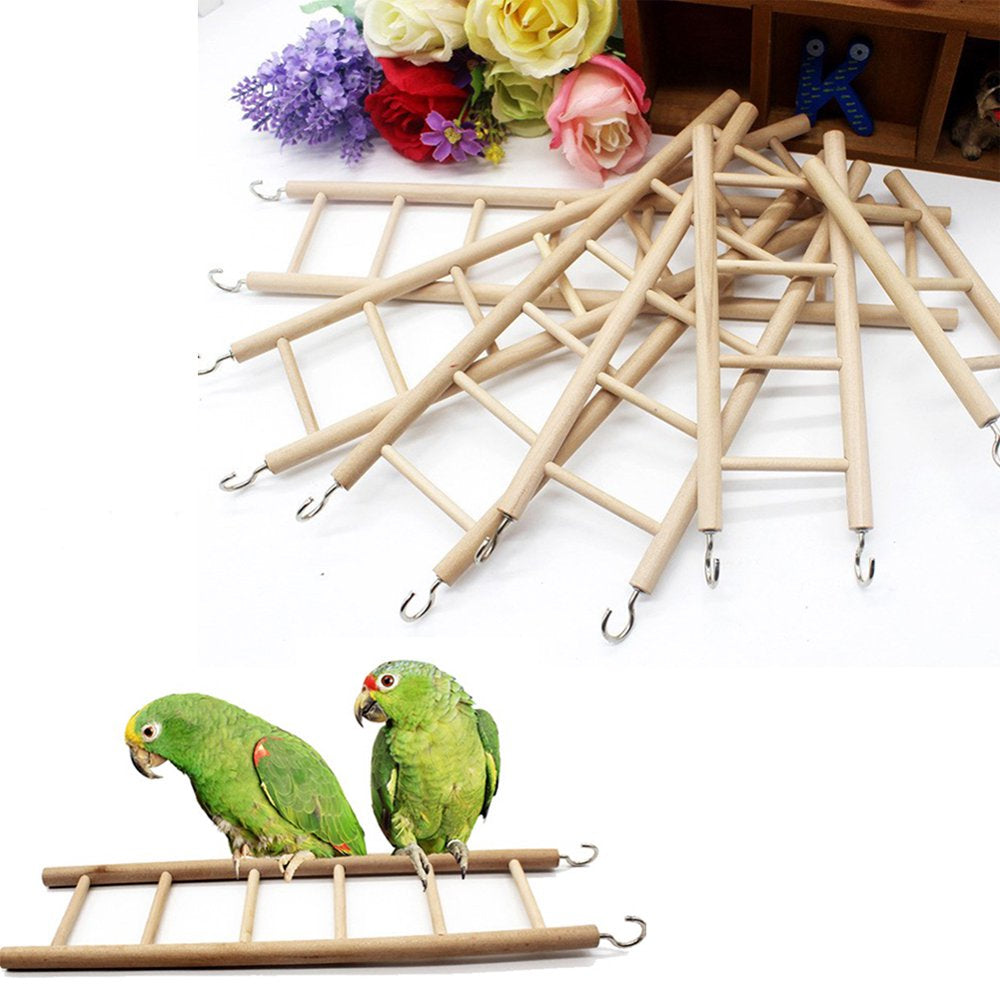 Eyyvre Clearance Sale - Bird Toys Wooden Ladders Rocking Scratcher Perch Climbing 3/4/5/6/7/8 Stairs Hamsters Bird Cage Parrot Pet Toys Supplies Animals & Pet Supplies > Pet Supplies > Bird Supplies > Bird Ladders & Perches Eyyvre   