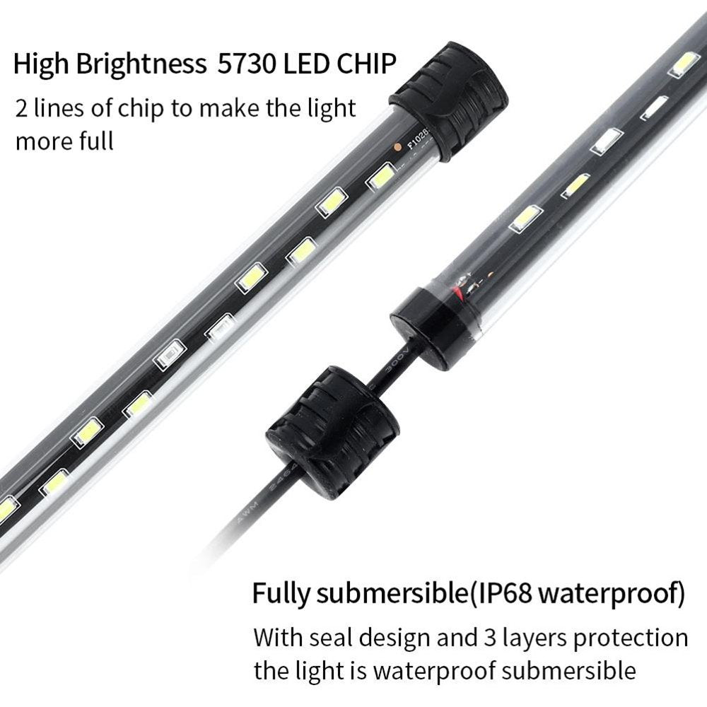 Aquarium Lamp Submersible Fish Tank Light Underwater LED Lighting for Fish Tank Animals & Pet Supplies > Pet Supplies > Fish Supplies > Aquarium Lighting ABIDE   