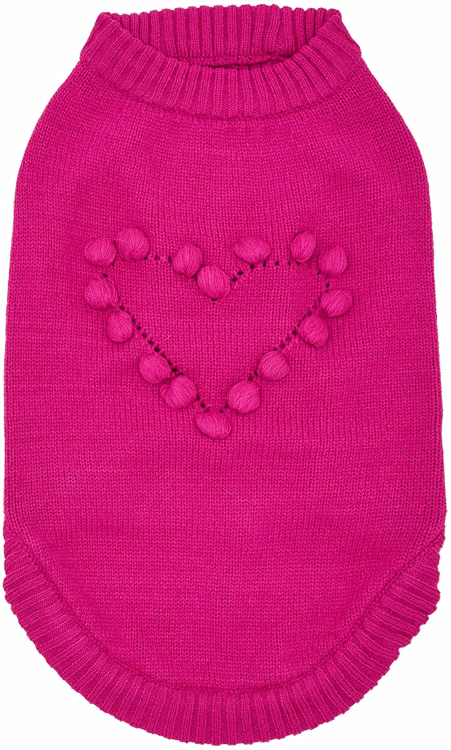 Blueberry Pet 2023 New Heart Dog Sweater Valentine’S Day Clothes for Large Girl Dogs, Hot Pink Pullover Crewneck Holiday Apparel, Back Length 20” Animals & Pet Supplies > Pet Supplies > Dog Supplies > Dog Apparel Blueberry Pet Hot Pink Heart 16 inch (Pack of 1) 