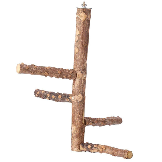 Bird Perch Nature Wood Branches Stand Toys in Bird Cage for 3 or 4 Small Medium Parrots Budgies Parakeet Cockatiels Lovebirds - M 10X25Cm Animals & Pet Supplies > Pet Supplies > Bird Supplies > Bird Cages & Stands Gazechimp L 15x35cm  