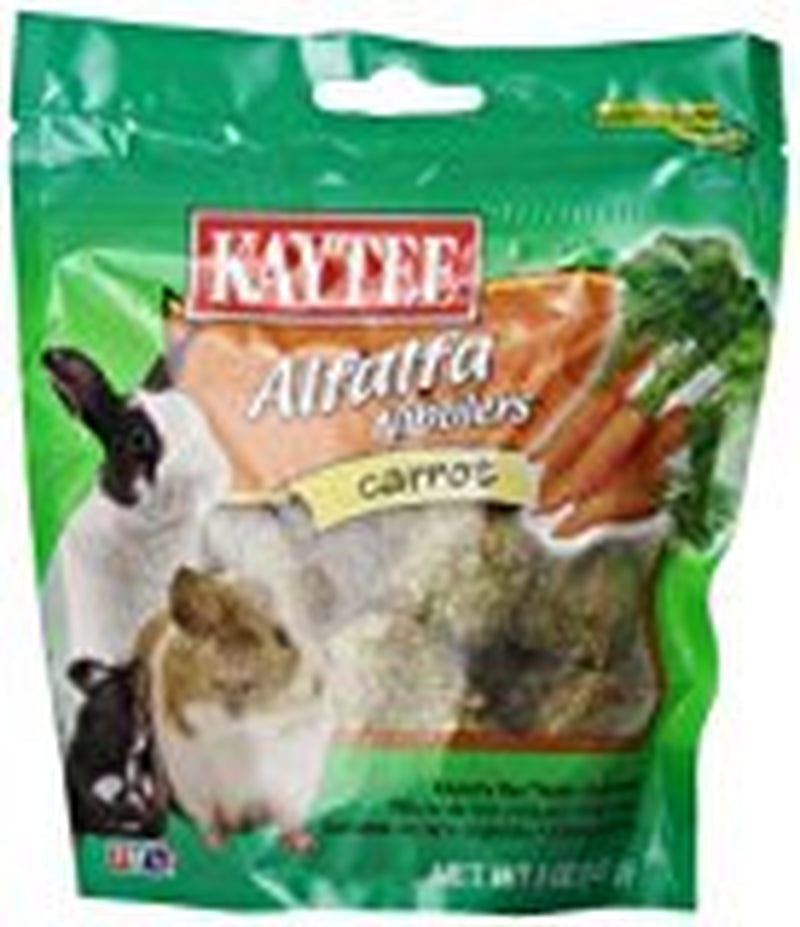 Kaytee Alfalfa Carrot Nibblers for Small Pets, 5-Oz