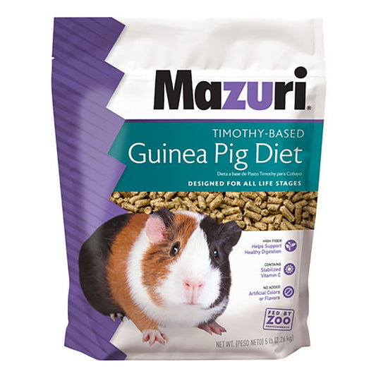 Mazuri Timothy-Based Guinea Pig Food, 5 Lbs. Animals & Pet Supplies > Pet Supplies > Small Animal Supplies > Small Animal Food PMI NUTRITION LLC   