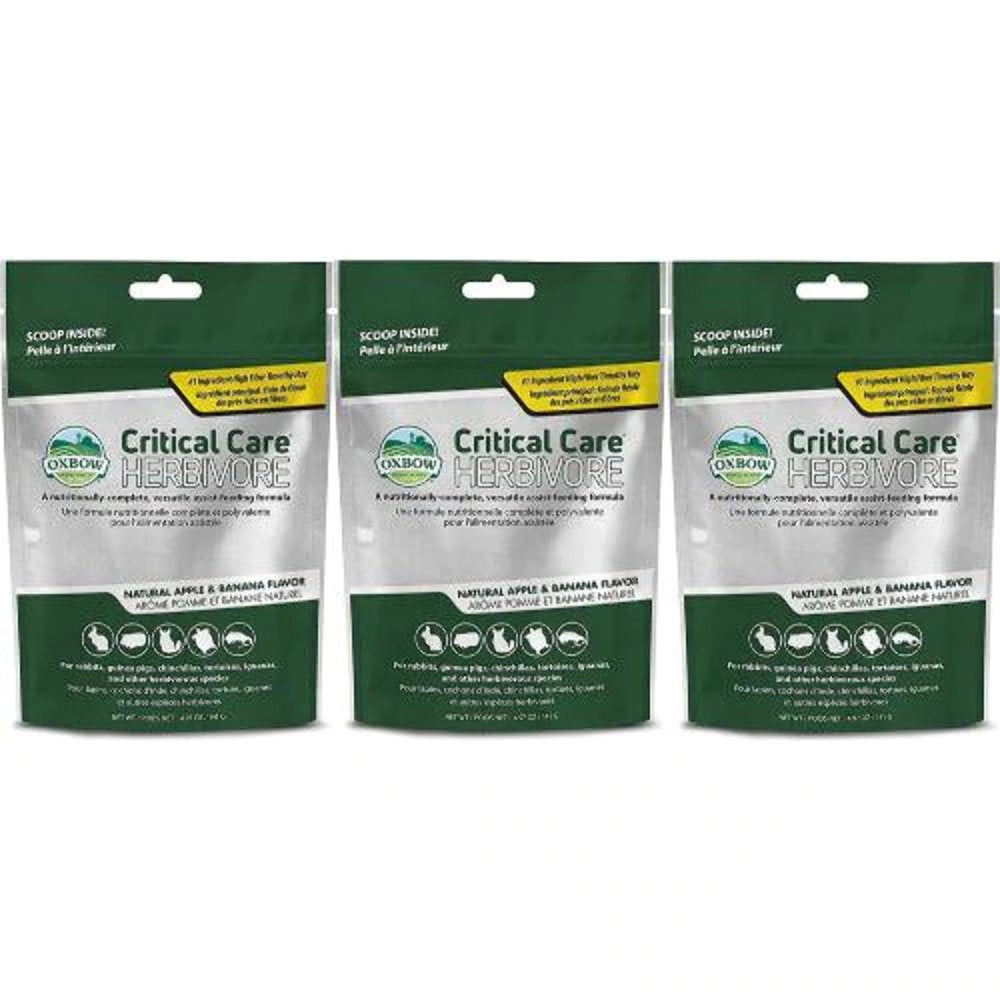 Oxbow Animal Health Critical Care Apple Banana Premium Recovery Food 141G 3-Pack Animals & Pet Supplies > Pet Supplies > Small Animal Supplies > Small Animal Food unknown   