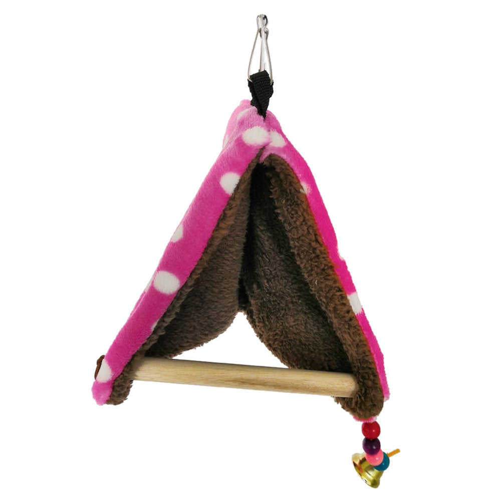 AOOOWER Bird Hut Perch Tent Nest Stand Parrot Plush Bed Parakeet Cage Hanging Decor Animals & Pet Supplies > Pet Supplies > Bird Supplies > Bird Cages & Stands AOOOWER   