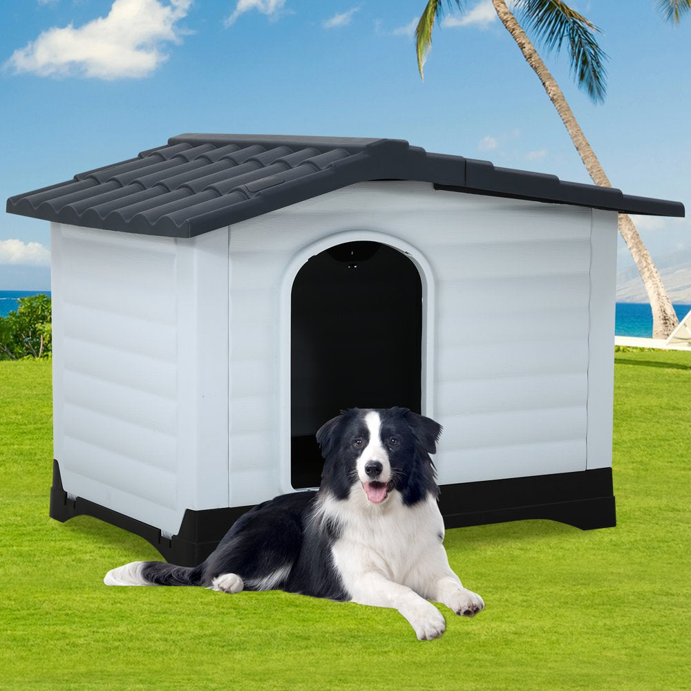 Plastic Dog House for Small Medium Large Dogs, 26 Inch High Large Doghouse Indoor Outdoor Durable Waterproof Pet House with Base Support for Winter Animals & Pet Supplies > Pet Supplies > Dog Supplies > Dog Houses Dog House   