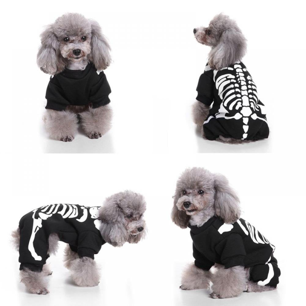Halloween Dog Costume Skeleton Dog Pet Clothes Pet Party Dressing up Apparel Black XL Animals & Pet Supplies > Pet Supplies > Dog Supplies > Dog Apparel Canopy   