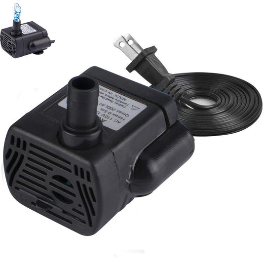 Demoetu 4W Submersible Water Pump, 300L/H Animals & Pet Supplies > Pet Supplies > Fish Supplies > Aquarium & Pond Tubing Demoetu   