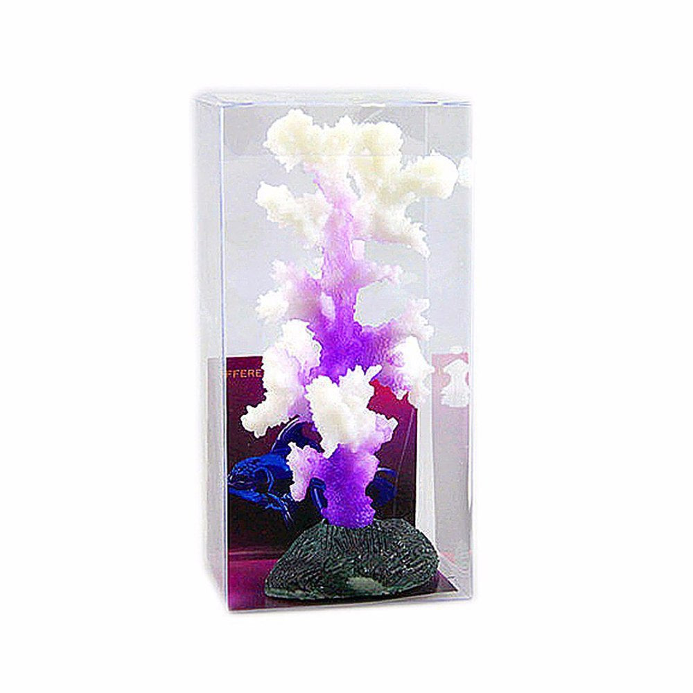 Aquarium Fish Tank Decoration Luminous Sea Anemone Artificial Silicone Coral Plant Decor Animals & Pet Supplies > Pet Supplies > Fish Supplies > Aquarium Decor Bonrich Purple  
