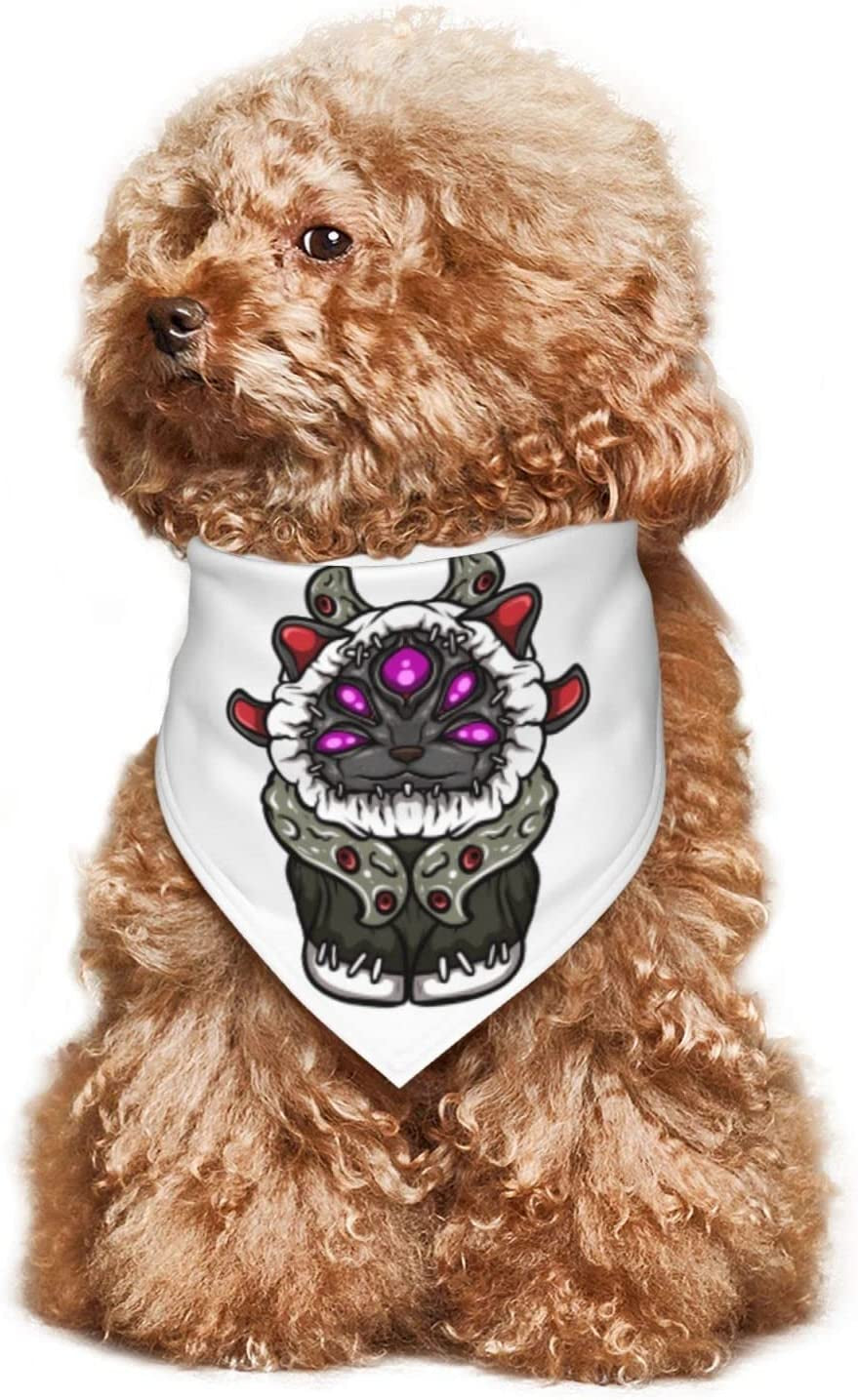 Chibi Monster Pet Dog and Cat Decorative Triangle Scarf,Dog Bandana,Breathable and Stain Resistant. Animals & Pet Supplies > Pet Supplies > Dog Supplies > Dog Apparel ZALTAS   