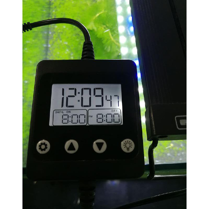 GRJIRAC Aquarium LED Light Controller Dimmer Modulator with LCD Display for Fish Tank Intelligent Timing Dimming System Animals & Pet Supplies > Pet Supplies > Fish Supplies > Aquarium Lighting GRJIRAC   
