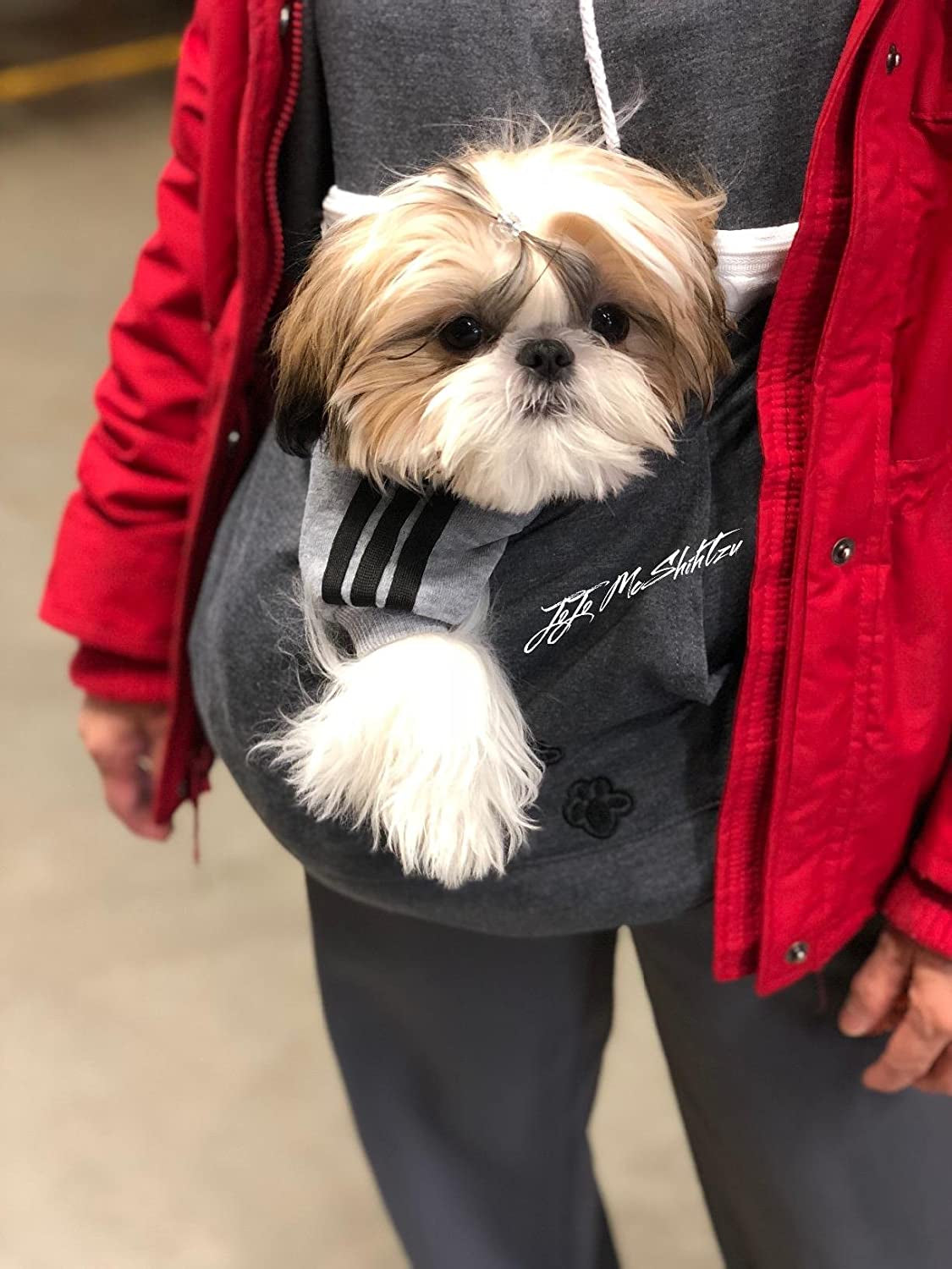 Women Pet Carrier Sweater Puppy Kitten Pouch Hoodies Long Sleeve plus Size Tops Animals & Pet Supplies > Pet Supplies > Dog Supplies > Dog Apparel ZIIFULLHOU   