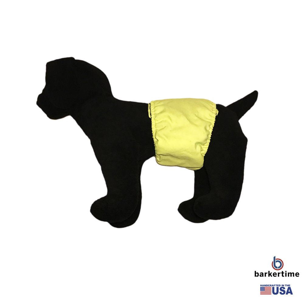 Barkertime Neon Green Washable Dog Belly Band Male Wrap - Made in USA Animals & Pet Supplies > Pet Supplies > Dog Supplies > Dog Diaper Pads & Liners Barkertime   