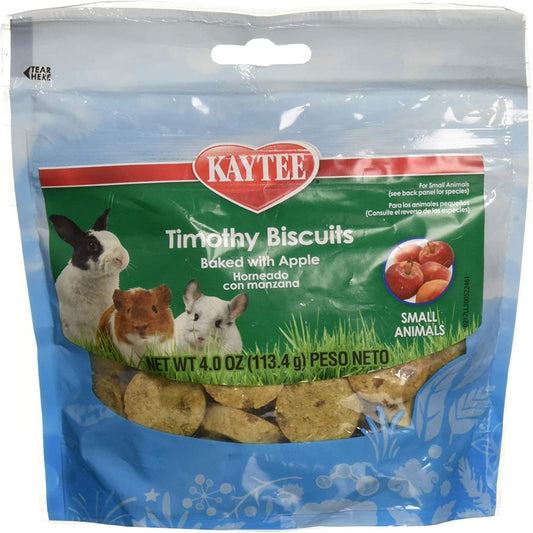 Kaytee Timothy Biscuits Baked with Apple, Small Animal Treats, 4 Oz. (Pack of 6) Animals & Pet Supplies > Pet Supplies > Small Animal Supplies > Small Animal Treats Kaytee   