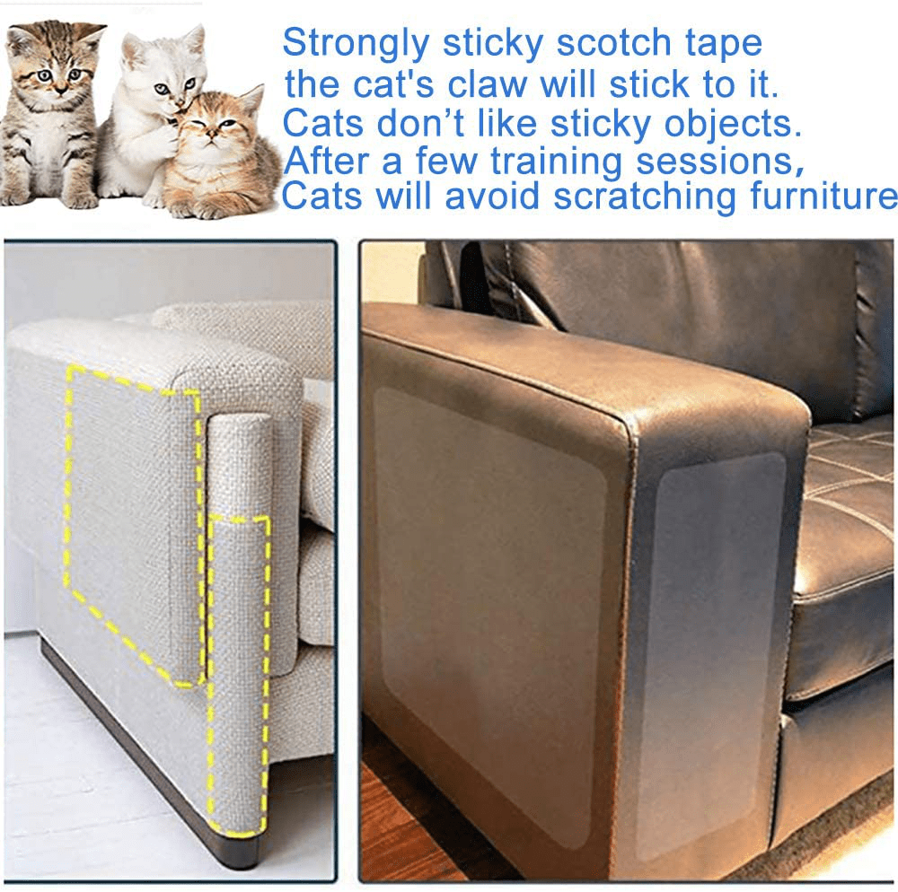 10Pack Cat Scratcher, Cat Scratch Deterrent Tape, Cat Repellent for Furniture, Cat Couch Protector, Cat Scratching Pad, Cat Training Tape, Protector for Couch, Carpet, Doors, Pet & Kid Safe Animals & Pet Supplies > Pet Supplies > Cat Supplies > Cat Furniture THLHKD   