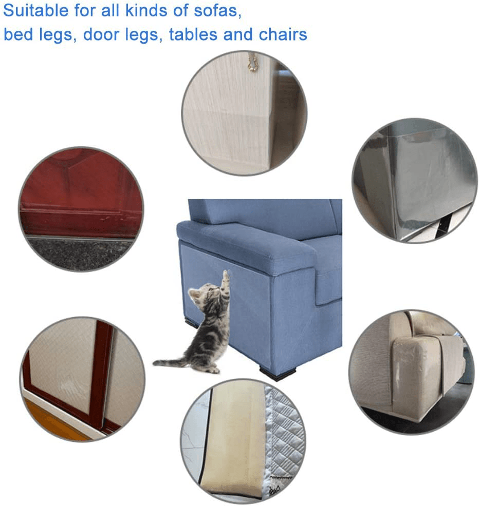 10Pack Cat Scratcher, Cat Scratch Deterrent Tape, Cat Repellent for Furniture, Cat Couch Protector, Cat Scratching Pad, Cat Training Tape, Protector for Couch, Carpet, Doors, Pet & Kid Safe Animals & Pet Supplies > Pet Supplies > Cat Supplies > Cat Furniture THLHKD   