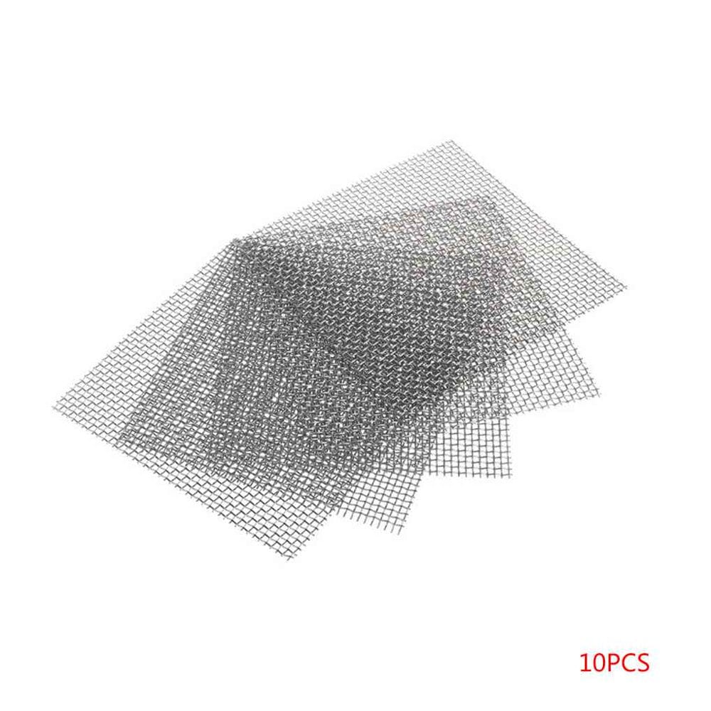 10Pcs Aquarium Stainless Steel Wire Mesh Pad Water Plants Fish Tank Moss Net Mat Decor Aquarium Background Animals & Pet Supplies > Pet Supplies > Fish Supplies > Aquarium Fish Nets wrea   