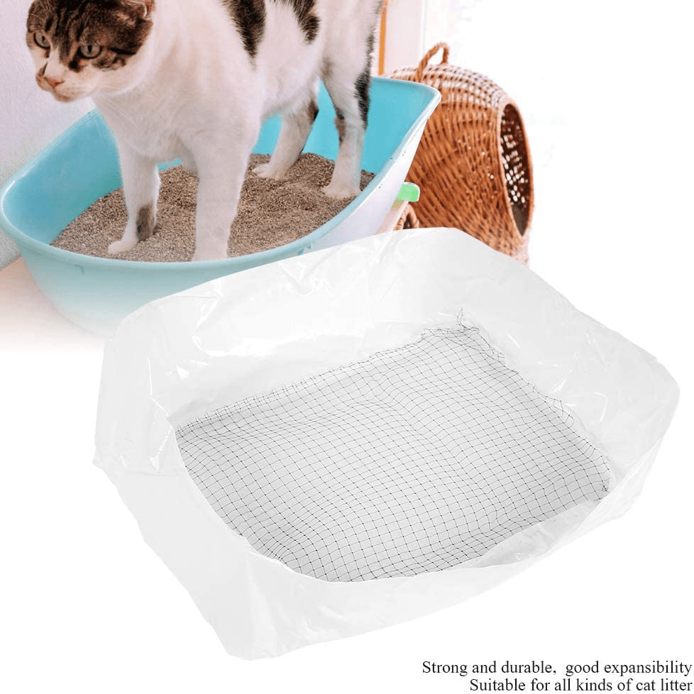 10Pcs/Set Cat Litter Box Liner Tray Reusable Strong Pet Lifter Sifter Bag Cat Litter Liners Animals & Pet Supplies > Pet Supplies > Cat Supplies > Cat Litter Box Liners eecoo   