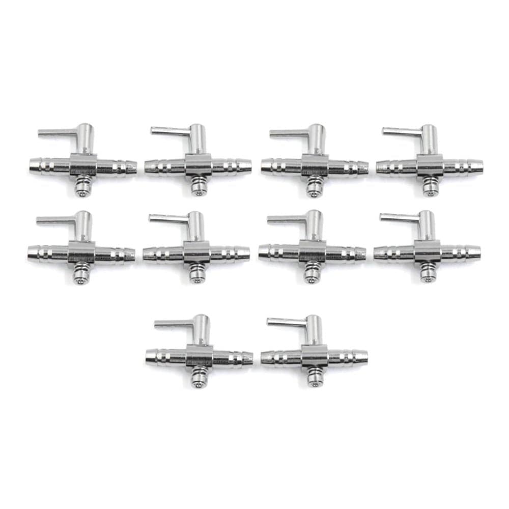 10Pcs Stainless Steel Air Flow Splitter Pump Lever Valve for Aquarium Fish Tank Animals & Pet Supplies > Pet Supplies > Fish Supplies > Aquarium & Pond Tubing Unique Bargains   