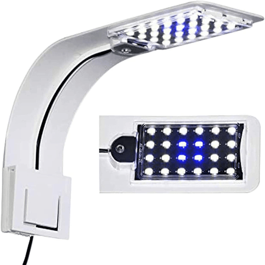 10W Super Slim Aquarium Fish Tank 5730 LED Light Clip-On Lamp Aquatic Plant Lighting (White Body White+Blue Light) Animals & Pet Supplies > Pet Supplies > Fish Supplies > Aquarium Lighting IC INSTANT COACH   