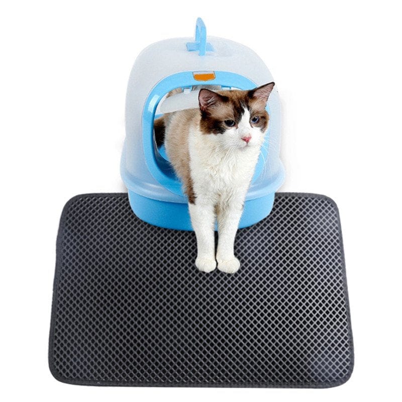 11.81"*17.72"Inch Cat Litter Boxes Cat Litter Mat Litter Box Pads Nest Cage Double Layer Waterproof anti Splash Bedding Doormat Easy Clean Scatter Control