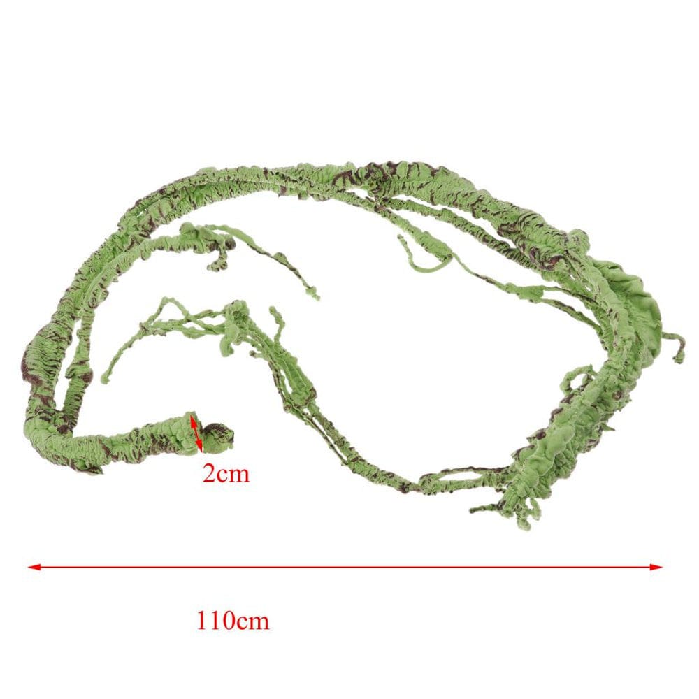 110Cm/43.3'' Long Artificial for Reptile Amphibian Green Simulation Plants Pet Jungle Habitat Animals & Pet Supplies > Pet Supplies > Small Animal Supplies > Small Animal Habitat Accessories perfk   