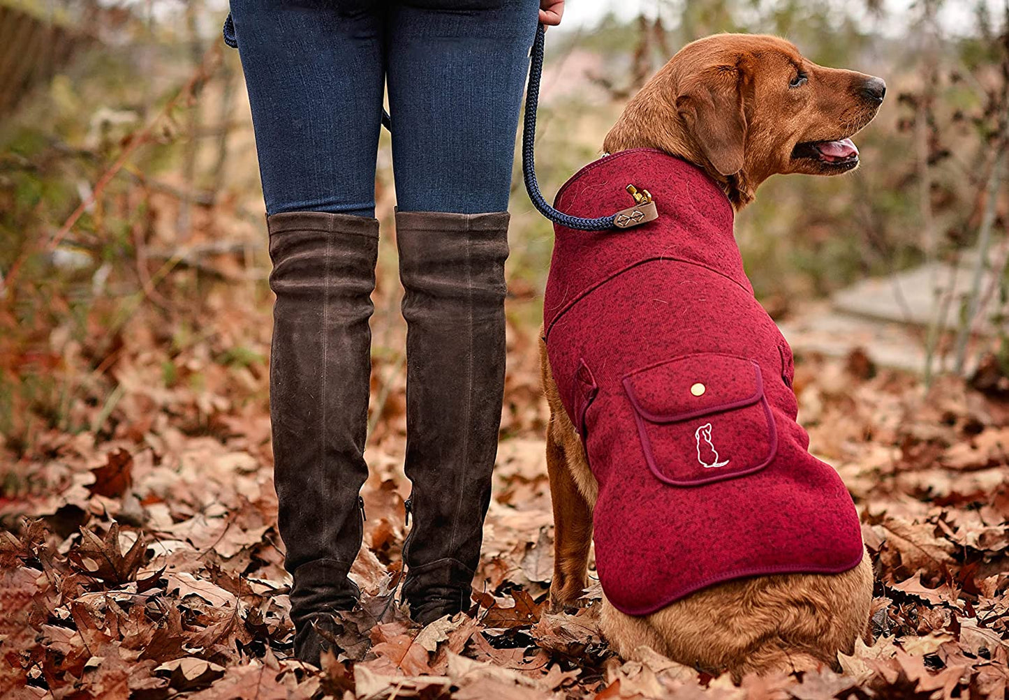 Kendall Wags Dog Winter Coat - Premium Maroon Red Fleece Dog Sweater Vest. Adjustable, Luxury & Soft for Pets of All Breeds and Sizes Large Medium Small Animals & Pet Supplies > Pet Supplies > Dog Supplies > Dog Apparel Kendall Wags   