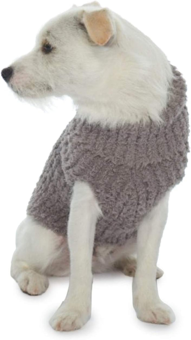 Barefoot Dreams Cozychic Ribbed Pet Sweater, Dog Clothes-Warm Gray,Large,Bdpcc0822 Animals & Pet Supplies > Pet Supplies > Dog Supplies > Dog Apparel Barefoot Dreams Warm Gray Medium 