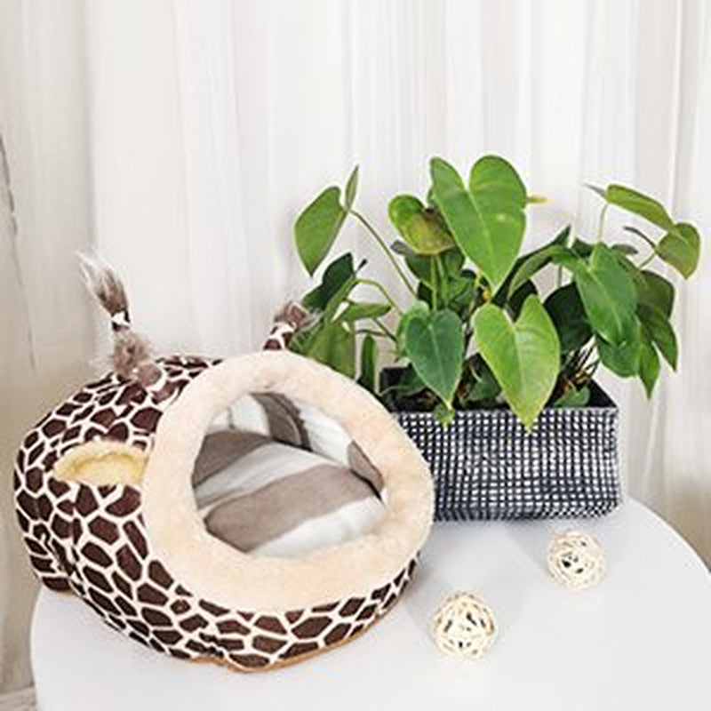 Guinea Pig Bed Cuddle Cave Warm Fleece Cozy House Bedding Sleeping Cushion Cage Nest for Small Animal Squirrel Chinchilla Rabbit Hedgehog Cage Accessories Animals & Pet Supplies > Pet Supplies > Small Animal Supplies > Small Animal Bedding Gisneze   