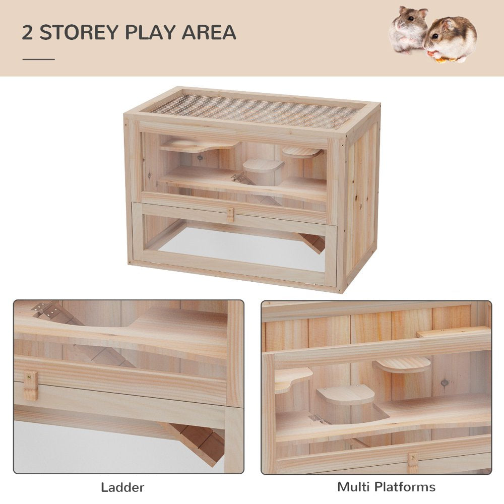 Moonbody 2-Level Hamster Cage & Small Animal Habitat for Rabbits, Guinea Pigs & Chinchillas with Openable Roof & Window Animals & Pet Supplies > Pet Supplies > Small Animal Supplies > Small Animal Habitats & Cages moonbody   