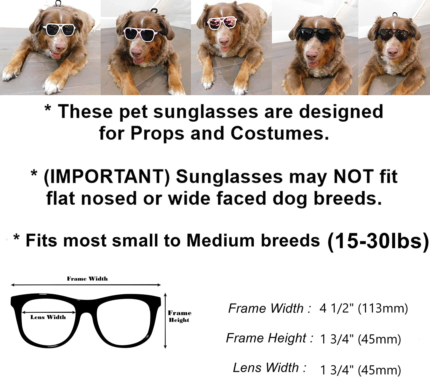 G033-Jnst Dog Pet Costume Turbo Sunglasses Small to Medium Breeds 15-30Lbs (Pink-Pink Mirror) Animals & Pet Supplies > Pet Supplies > Dog Supplies > Dog Apparel Style Vault   