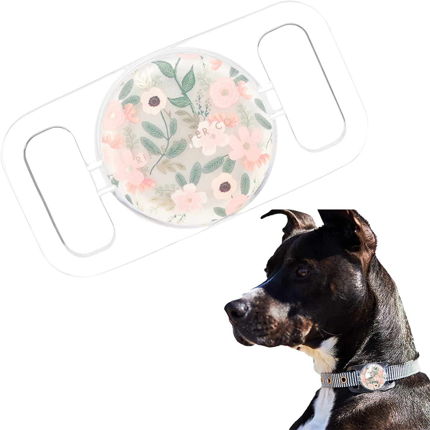 Case-Mate Protective Airtag Case for Dog Collar, Anti-Lost Airtag Loop for Dog GPS Tracker, Airtag Case Compatible with Cat/Dog Collar, (Black) Electronics > GPS Accessories > GPS Cases Case-Mate Wild Flowers  