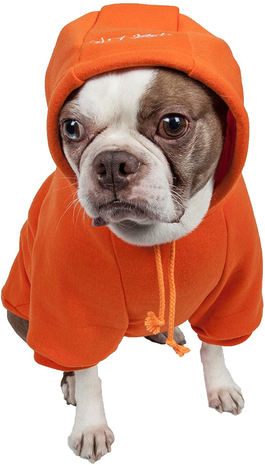 Pet Life ® Hooded Dog Sweater Made with Soft and Premium Plush Cotton - Dog Hoodie Pet Sweater Features Hook-And-Loop Closures for Easy Access and Machine Washable Animals & Pet Supplies > Pet Supplies > Dog Supplies > Dog Apparel Pet Life Orange Medium 