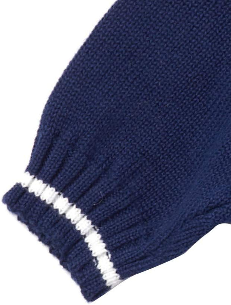 Cute Preppy Knit Lapel Dog Cat Sweater Dog Cardigan Sweaters for Small Dog Combed Cotton Clothes for Dog and Cat Warm Winter Sweater (XS) Animals & Pet Supplies > Pet Supplies > Dog Supplies > Dog Apparel UFBENO   