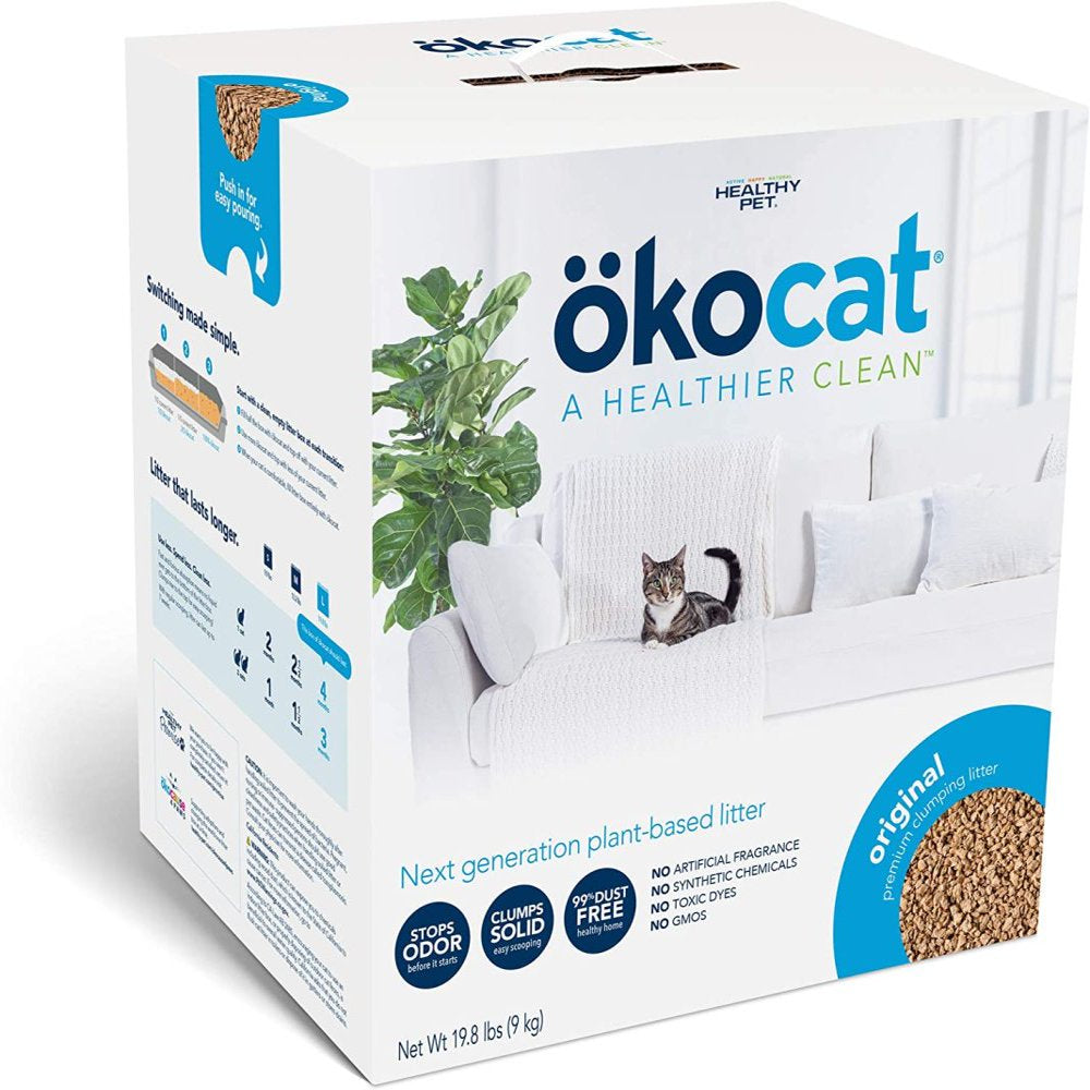 Okocat Original Low-Dust Natural Wood Clumping Cat Litter with Odor Control 198 Lbs Animals & Pet Supplies > Pet Supplies > Cat Supplies > Cat Litter LAKeyen   