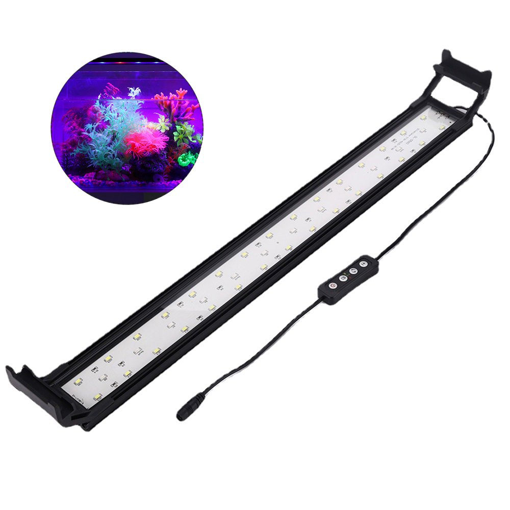 HEVIRGO 4 Brightness Auto on off Aquarium Light, Full Spectrum Fish Tank Lamp High Brightness Animals & Pet Supplies > Pet Supplies > Fish Supplies > Aquarium Lighting HEVIRGO 30cm-10W  