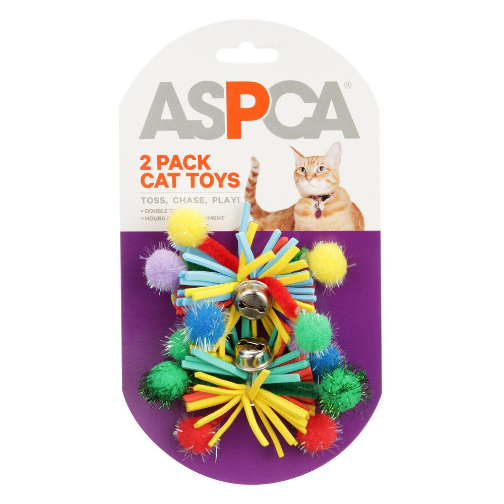 ASPCA Fuzzy Cat Toys, 2-Pack Animals & Pet Supplies > Pet Supplies > Cat Supplies > Cat Toys American Cat Club   