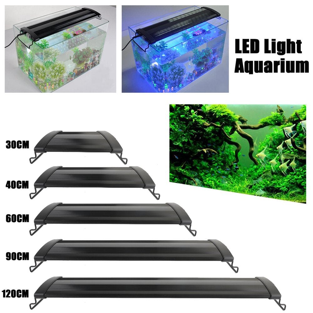 12"-48" LED Light Aquarium Fish Bowl Fish Tank 0.5W Full Spectrum Plant Marine with Extendable Bracket Animals & Pet Supplies > Pet Supplies > Fish Supplies > Aquarium Lighting Areyourshop 30 cm  