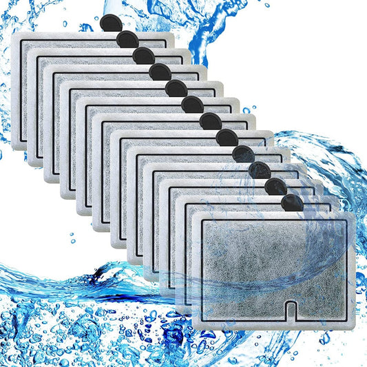12 Pack Fish Tank Filter Cartridge for Aqueon Filter Cartridges Small, Replacement Filter Cartridge for Quietflow 10 and 1/2.5/5 Gallon Minibow Aquarium Cartridge Filters -S