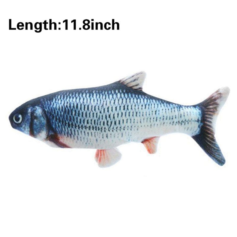 12" USB Charging Simulation Fish Cat Toy Installable Catnip Animals & Pet Supplies > Pet Supplies > Cat Supplies > Cat Toys Maxcozy   