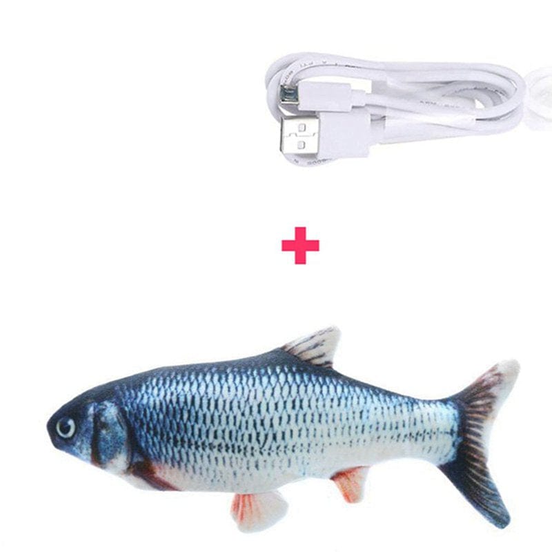 12" USB Charging Simulation Fish Cat Toy Installable Catnip Animals & Pet Supplies > Pet Supplies > Cat Supplies > Cat Toys Maxcozy   