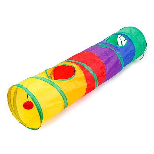 120Cm Foldable Cat Tunnel 4 Holes Pet Toy Cat Kitten Rabbit Play Funny Toys Animals & Pet Supplies > Pet Supplies > Cat Supplies > Cat Toys CABINAHOME   