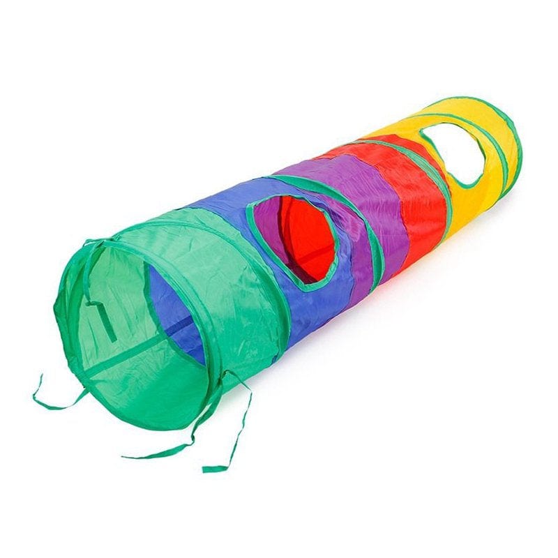 120Cm Foldable Cat Tunnel 4 Holes Pet Toy Cat Kitten Rabbit Play Funny Toys Animals & Pet Supplies > Pet Supplies > Cat Supplies > Cat Toys CABINAHOME   