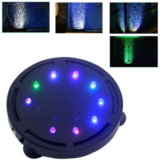 HEVIRGO Fish Tank Underwater Oxygen Colorful Bubble Lamp, Waterproof RGB round Light Aquarium Decor Lamp Animals & Pet Supplies > Pet Supplies > Fish Supplies > Aquarium Lighting HEVIRGO   