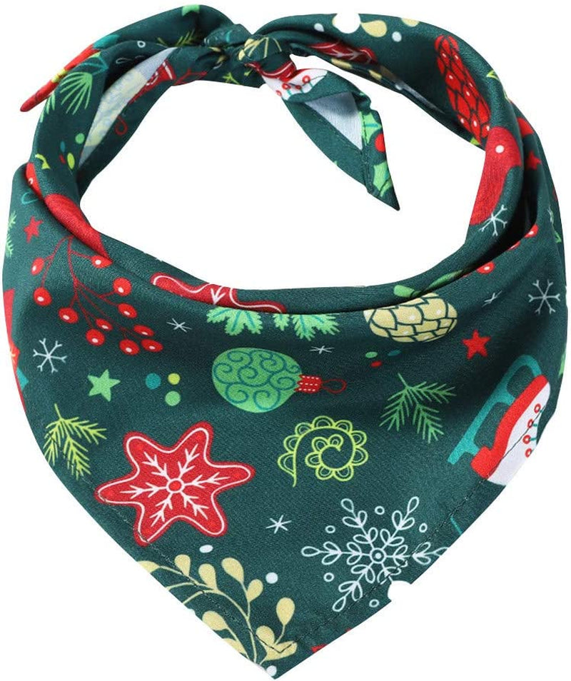 Dog Bandanas Dog Scarf Kerchief Dog Bibs Washable Cat Gift Christmas Scarf Scarf Pet Towel Dog Santa Pet Accessories Adjustable for Small to Large Dogs Cats (Green,Black,Army Green, One Size) Animals & Pet Supplies > Pet Supplies > Dog Supplies > Dog Apparel Generic   