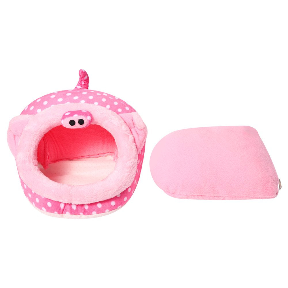 Pet Nest, Cute Cartoon Animal Shape Small Pet Bed Cage Accessories Habitat Nest for Hamster Hedgehog Guinea Pig Animals & Pet Supplies > Pet Supplies > Small Animal Supplies > Small Animal Habitats & Cages Fiomva   